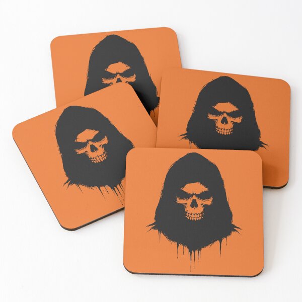 Item preview, Grim Reaper Face Halloween Costume Ink Art designed and sold by cabana.space.