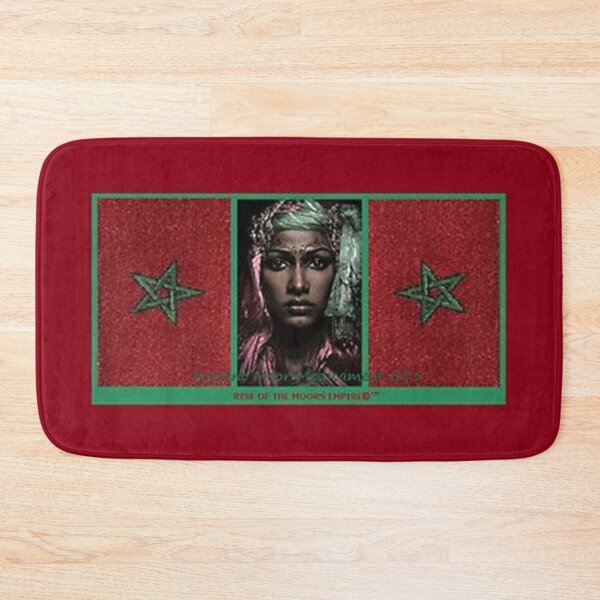 Item preview, Mu’ur (UM) Empire™ al-Benhadiel©™ design, Ancient Moor Medicament 011, rose red background designed and sold by HardyKnitDesign.