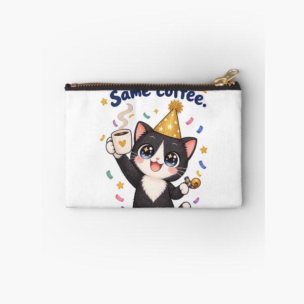 Item preview, Cute Kawaii Tuxedo Cat New Coffee designed and sold by tobbyasz.