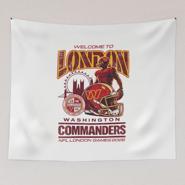 Item preview, Washington Commanders Welcome to London NFL London Games 2026 designed and sold by RawPivot.