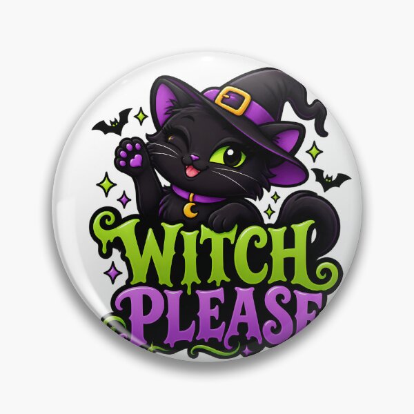 Item preview, Witch Please Black Cat designed and sold by Amarmax.