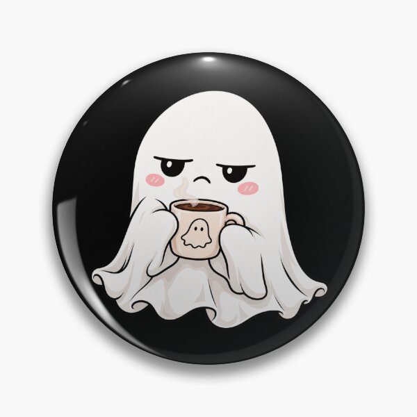 Item preview, Meh Moody Ghost Drinking Coffee designed and sold by B-KaneDesigns.