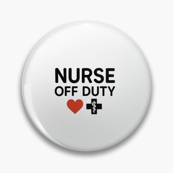 Item preview, Nurse Off Duty Heart and Medical Symbol designed and sold by EcoArtTees.
