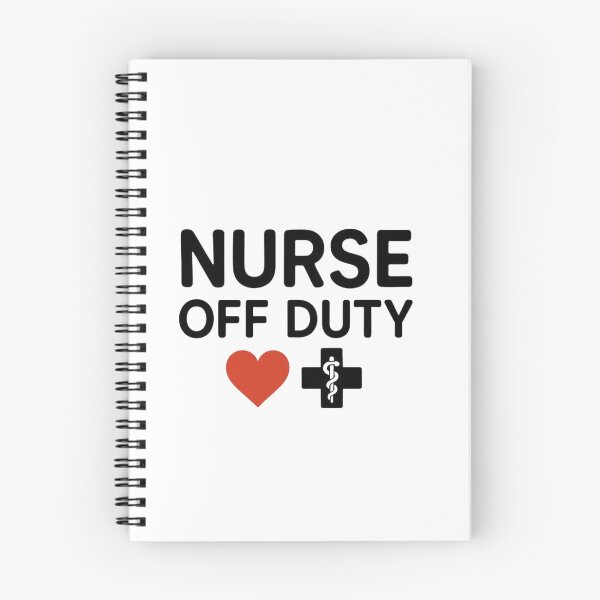 Item preview, Nurse Off Duty Heart and Medical Symbol designed and sold by EcoArtTees.