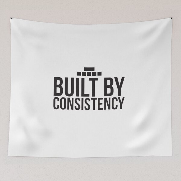 Item preview, Built by Consistency Bold Motivational Quote designed and sold by EcoArtTees.
