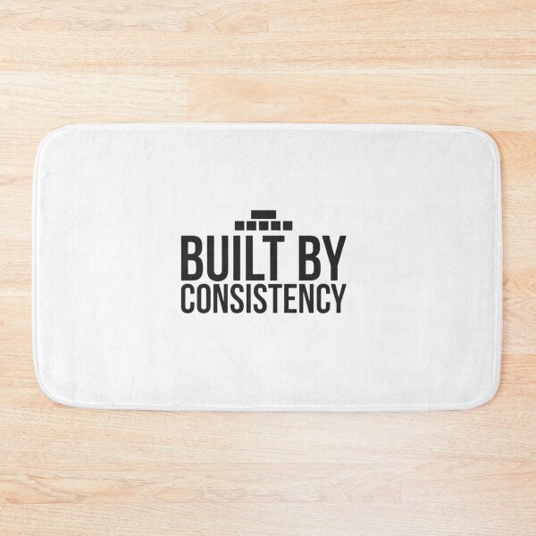 Item preview, Built by Consistency Bold Motivational Quote designed and sold by EcoArtTees.