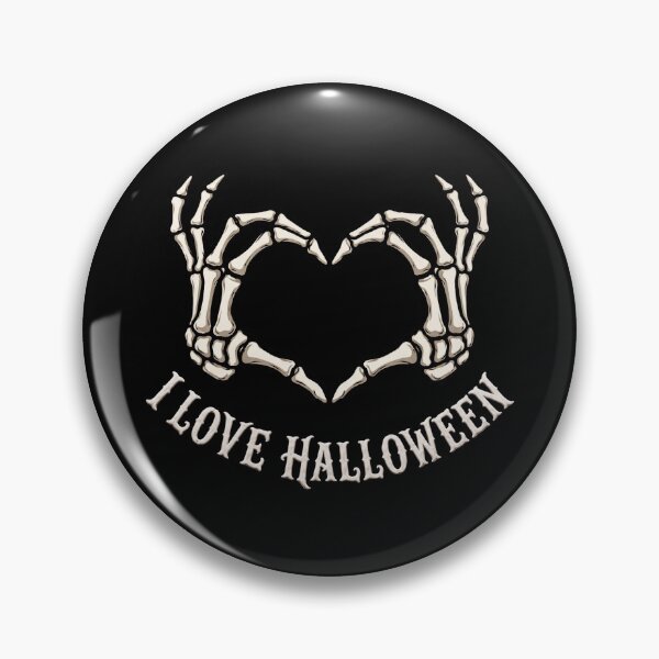 Item preview, Me encanta Halloween Manos de esqueleto Corazón designed and sold by Italkam.