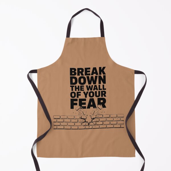 Item preview, Break Down The Wall Of Your Fear Sticker, Bold Motivational Quote Gift designed and sold by HoMya.