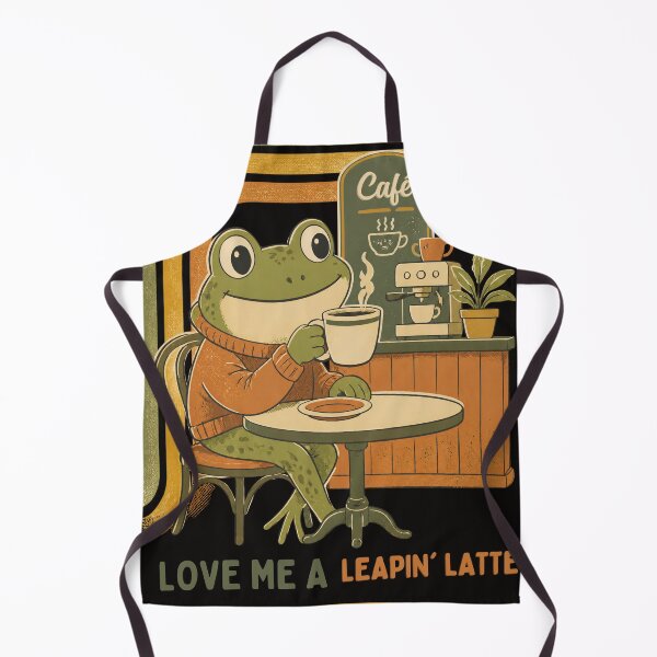 Item preview, Love Me a Leapin' Latte Frog and Coffee designed and sold by dreamincolor.