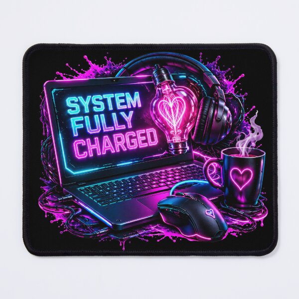 Item preview, System Fully Charged — Neon Workstation designed and sold by DansCreations42.