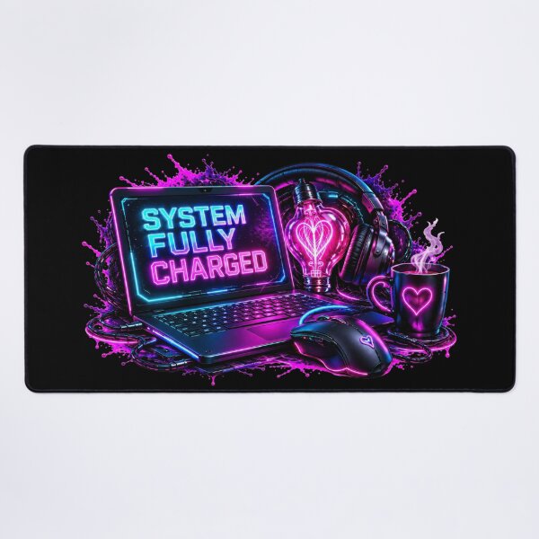 Item preview, System Fully Charged — Neon Workstation designed and sold by DansCreations42.