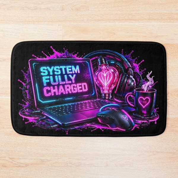 Item preview, System Fully Charged — Neon Workstation designed and sold by DansCreations42.
