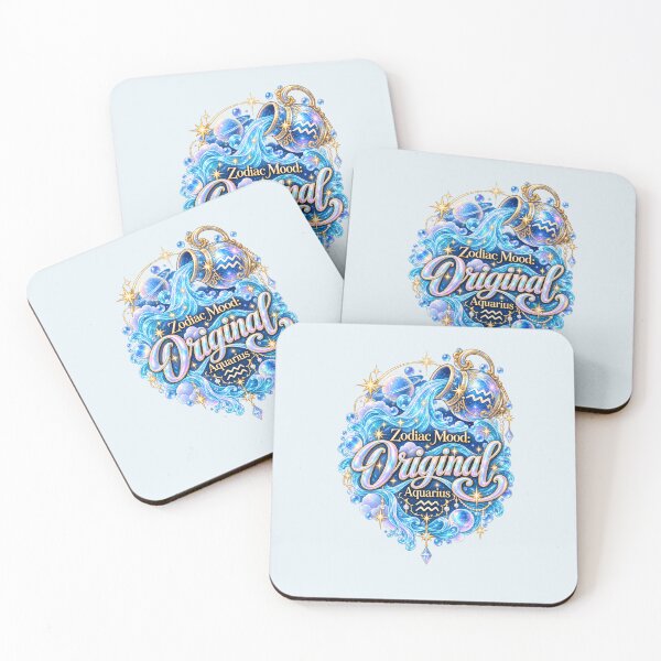 Item preview, Aquarius Original Zodiac Mood Celestial Astrology Design designed and sold by MetaModel Editions.