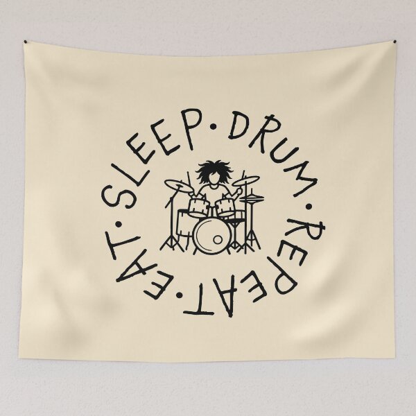 Item preview, Boy playing drums. Eat. Sleep. Drum. Repeat. designed and sold by I-dsgn.