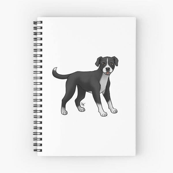 Item preview, Dog - Mountain Cur - Black and White designed and sold by Jennifer Stolzer.