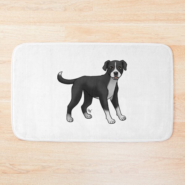 Item preview, Dog - Mountain Cur - Black and White designed and sold by Jennifer Stolzer.