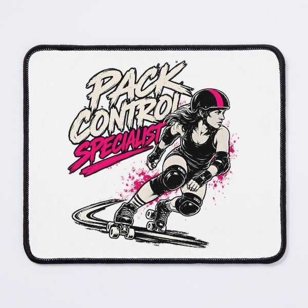Item preview, Pack Control Specialist Roller Derby Blocker Skater Retro Athletic Design designed and sold by KenValor.
