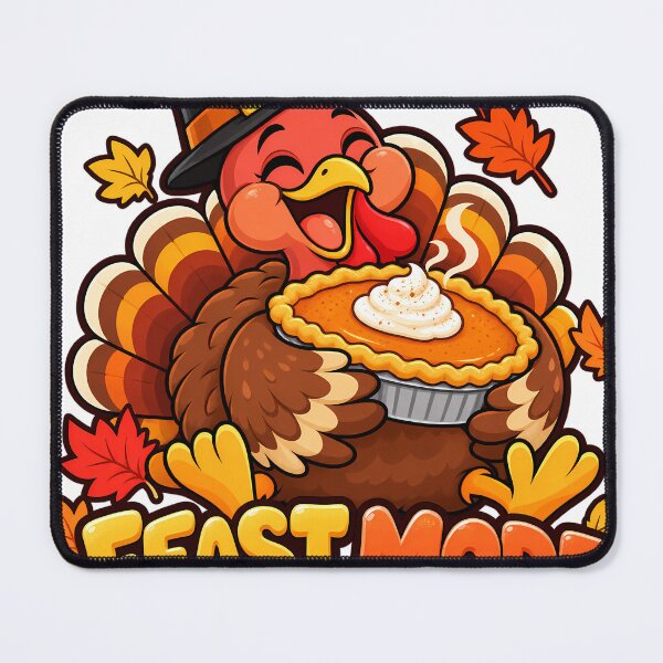 Item preview, Feast Mode — Funny Thanksgiving Turkey Pumpkin Pie Design designed and sold by Amarmax.
