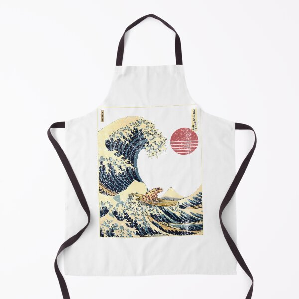 Item preview, Poison Dart Frog with Kanagawa Japanese Surfing Wave Art Design designed and sold by BlvckB0x.