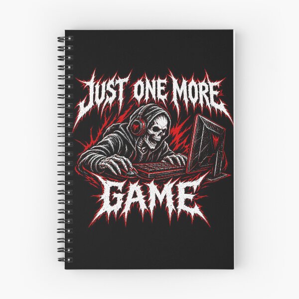Item preview, Just One More Game – Funny Gamer Skull Gaming designed and sold by darkan1.
