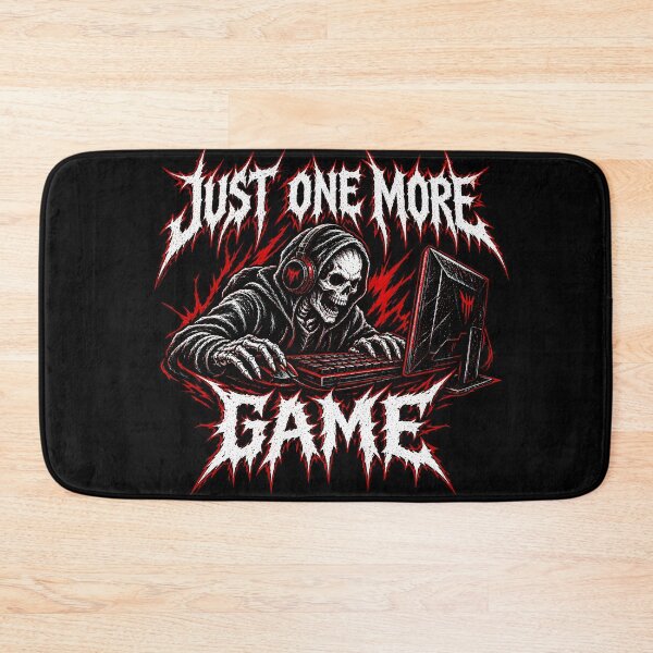 Item preview, Just One More Game – Funny Gamer Skull Gaming designed and sold by darkan1.