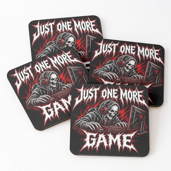 Item preview, Just One More Game – Funny Gamer Skull Gaming designed and sold by darkan1.