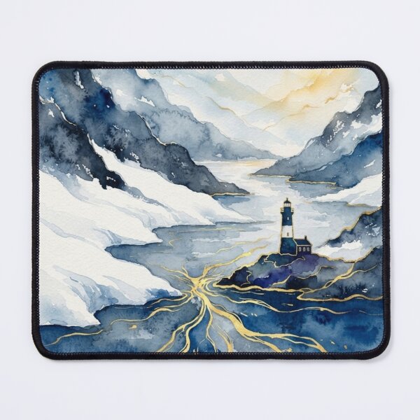 Item preview, Beagle Channel Tierra del Fuego Watercolor - Argentine Landscapes designed and sold by Esencia Argentina.
