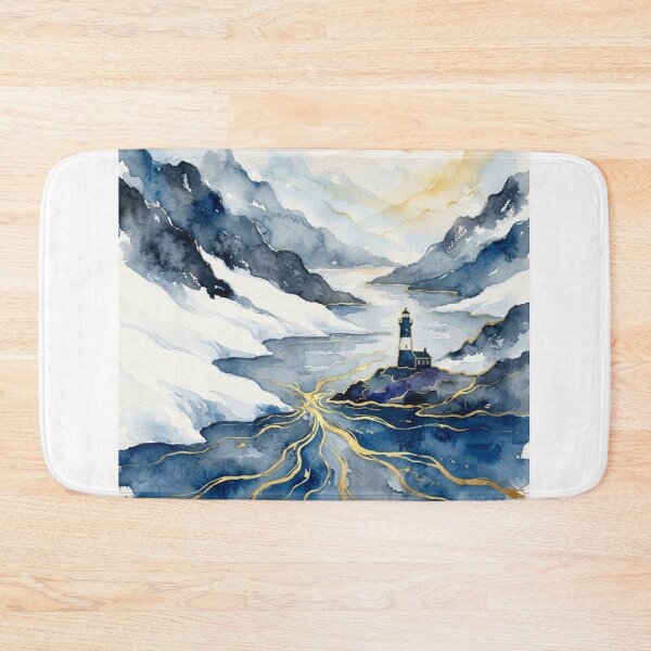 Item preview, Beagle Channel Tierra del Fuego Watercolor - Argentine Landscapes designed and sold by Esencia Argentina.
