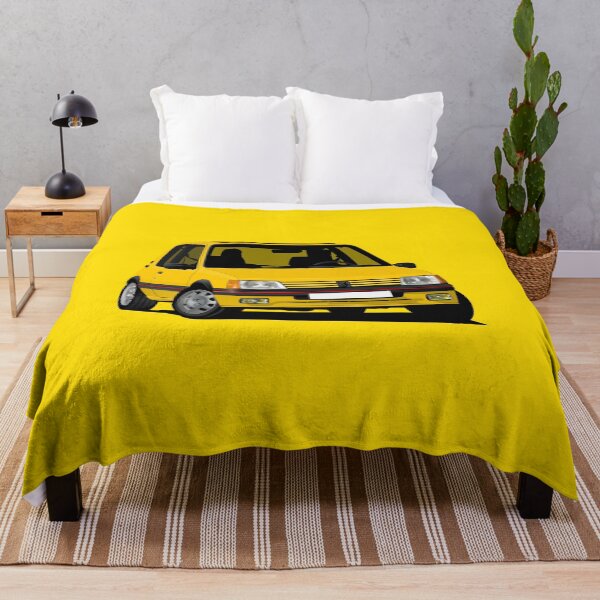 Aperçu de l'œuvre Peugeot 205 Hot Hatch jaune créée et vendue par knappidesign.