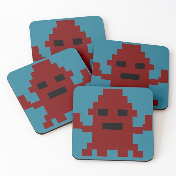 Item preview, Neon Pixel Monsters Retro Arcade Halloween Gamer Art designed and sold by FlatstudioArt.