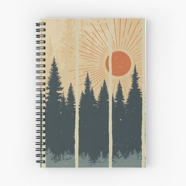 Item preview, Pine forest vintage poster designed and sold by DuliDoodles.