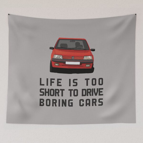 Item preview, Life is Too Short to Drive Boring Cars - 205 designed and sold by knappidesign.