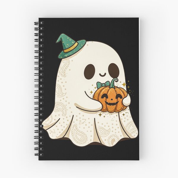 Item preview, Happy Halloween Pumpkin! BOO! Ghost Witch & Jill-o-lantern designed and sold by TheLastGarden.