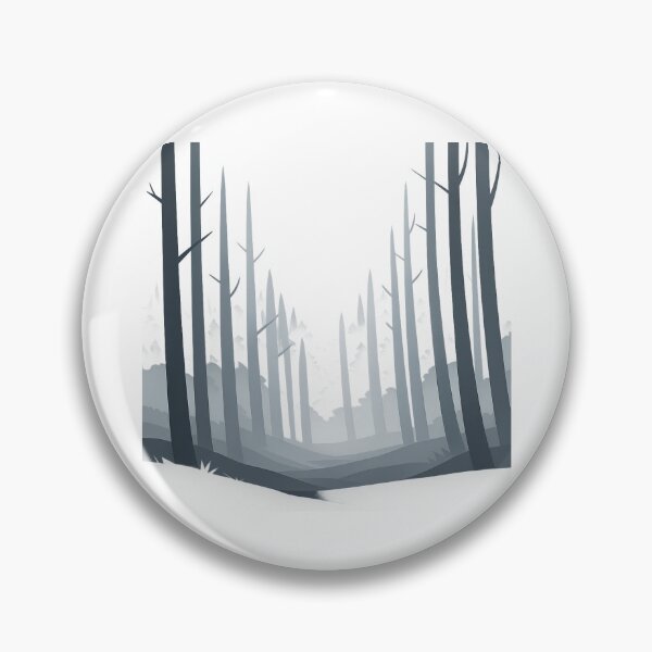 Item preview, Foggy Woodland Minimal Landscape designed and sold by Le Grand Requin.