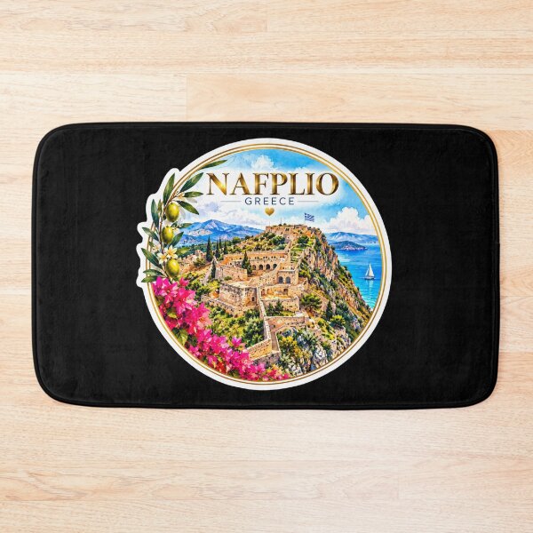 Item preview, Nafplio Greece Mediterranean Travel Vintage Style designed and sold by GusiaTreasures.