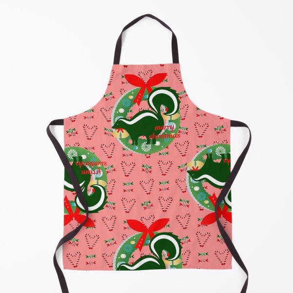 Item preview, merry christmas skunk pink candy canes designed and sold by Gossip Rag.
