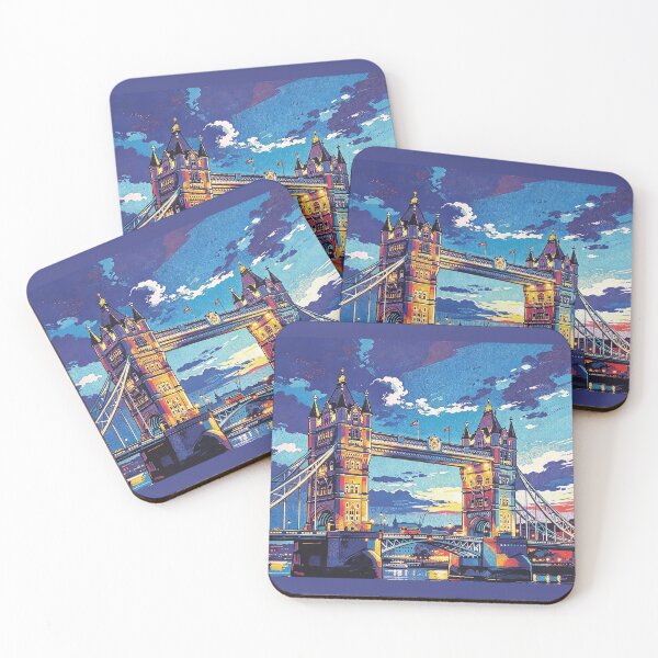 Item preview, Tower Bridge Sunset Thames designed and sold by Doodle-Storm.