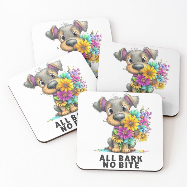 Item preview, All Bark No Bite – Cute Dog Lover Design designed and sold by Muggio.