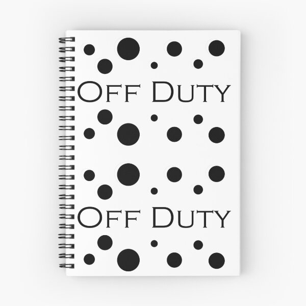 Item preview, Off Duty with Polka Dots in Black and White designed and sold by WD-Artist.
