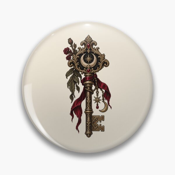 Item preview, Gothic Moon Key – Crimson Celestial Talisman designed and sold by MetaModel Editions.