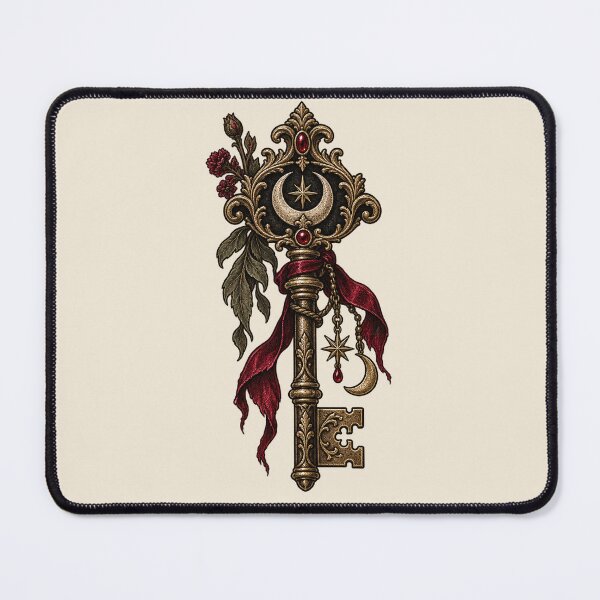 Item preview, Gothic Moon Key – Crimson Celestial Talisman designed and sold by MetaModel Editions.