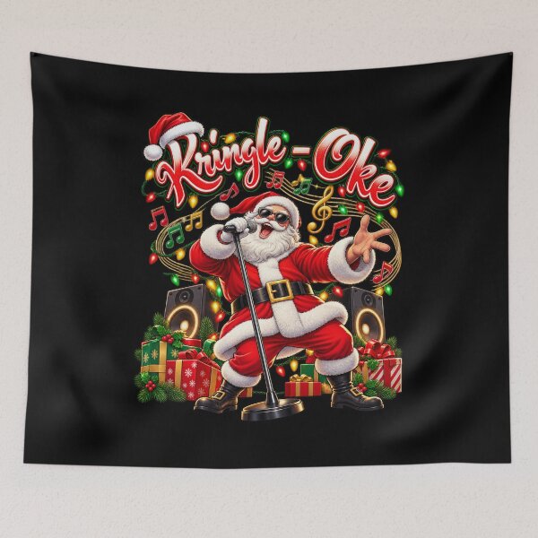 Item preview, KRINGLE-OKE — Santa’s Taking the Mic! designed and sold by signshirtz.