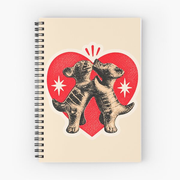 Item preview, Dancing Colima Dogs Love Heart designed and sold by El Brown Mercado.