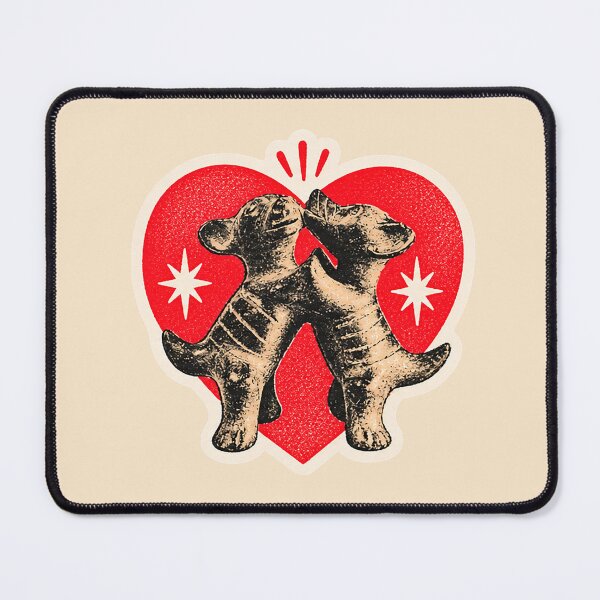 Item preview, Dancing Colima Dogs Love Heart designed and sold by El Brown Mercado.