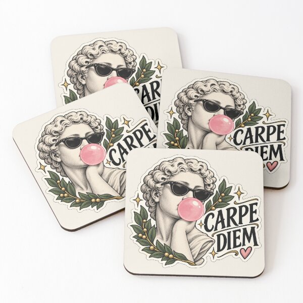 Item preview, Carpe Diem Classical Statue Bubblegum Pop Art Design designed and sold by MetaModel Editions.