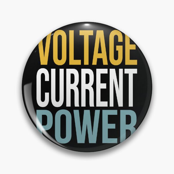 Item preview, Voltage Current Power Electrical Typography designed and sold by PrintivoraHub.
