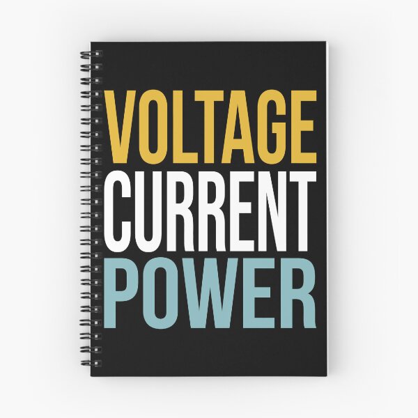 Item preview, Voltage Current Power Electrical Typography designed and sold by PrintivoraHub.