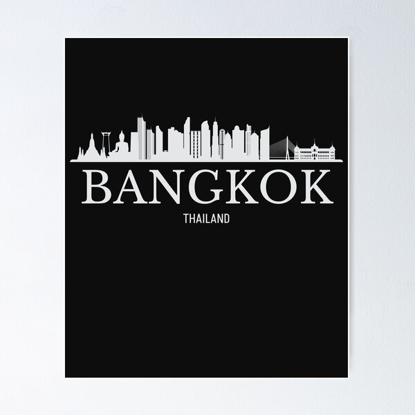 Aperçu de l'œuvre Horizon de Bangkok, Bangkok, Thaïlande créée et vendue par Dressyourflag.