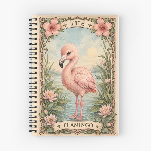 Item preview, Adorable Baby Flamingo - Botanical Art Nouveau Watercolor designed and sold by Lady-K-.