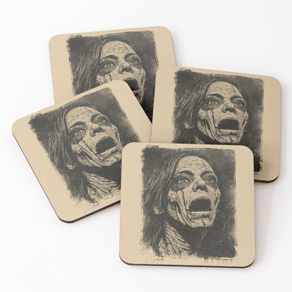Item preview, Dark Linocut Macabre Art designed and sold by ERODED SELF.